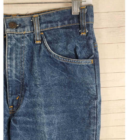 VINTAGE LEVI'S 646 ORANGE TAB 1970'S MEDIUM WASH, sz 31x30 - Picture 2 of 16